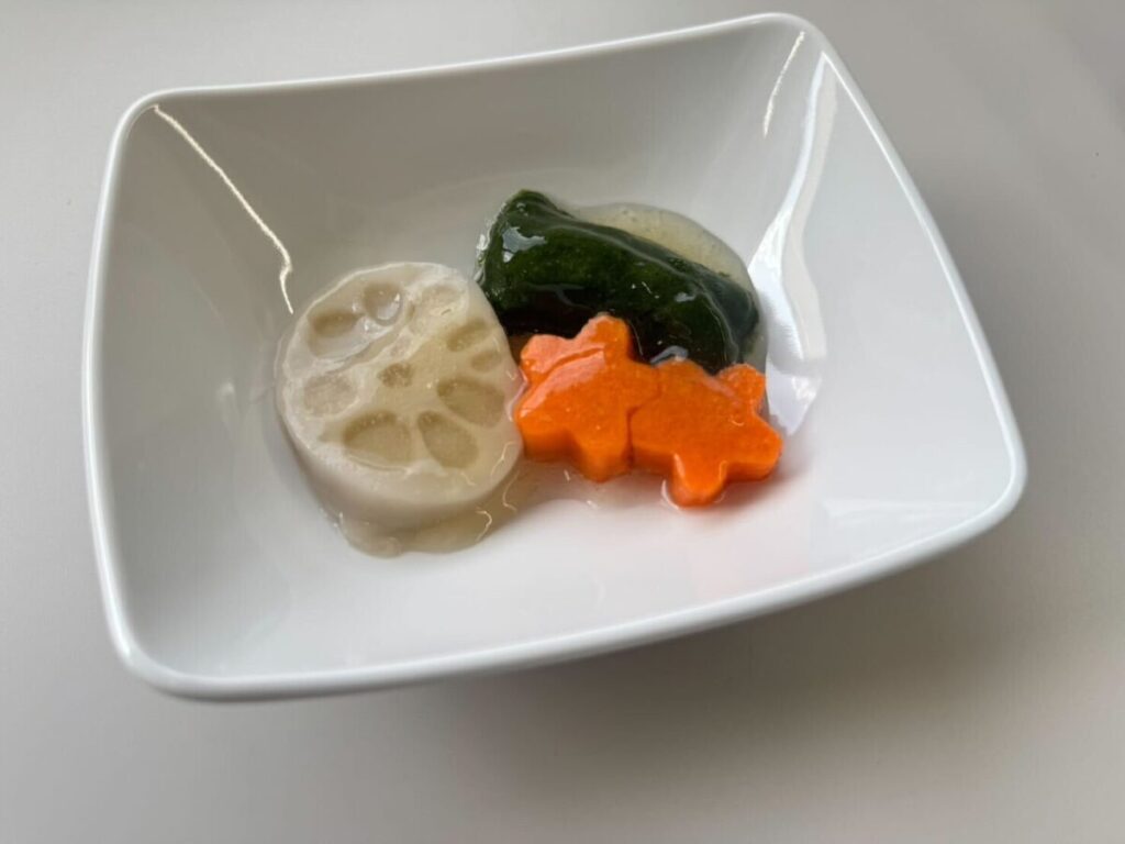冷凍介護食「最幸のやわらぎの和風野菜3種