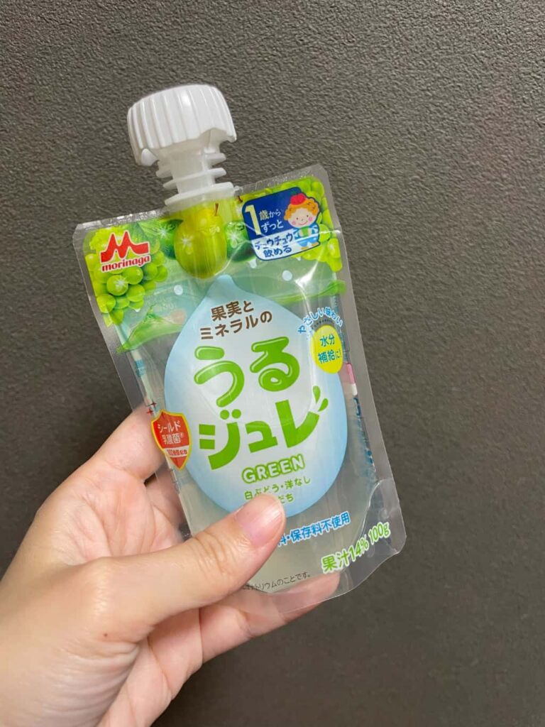 果実とミネラルのうるジュレ。森永の製品で一般的な育児用品