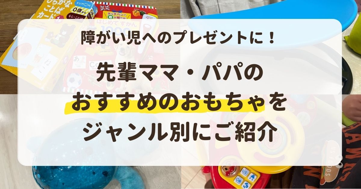 障がい児へのプレゼントに！先輩ママ・パパのおすすめのおもちゃをジャンル別にご紹介