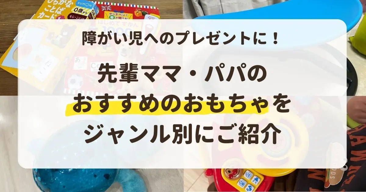 障がい児へのプレゼントに！先輩ママ・パパのおすすめおもちゃを 